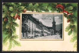 Passepartout-Lithographie Waldenburg, St