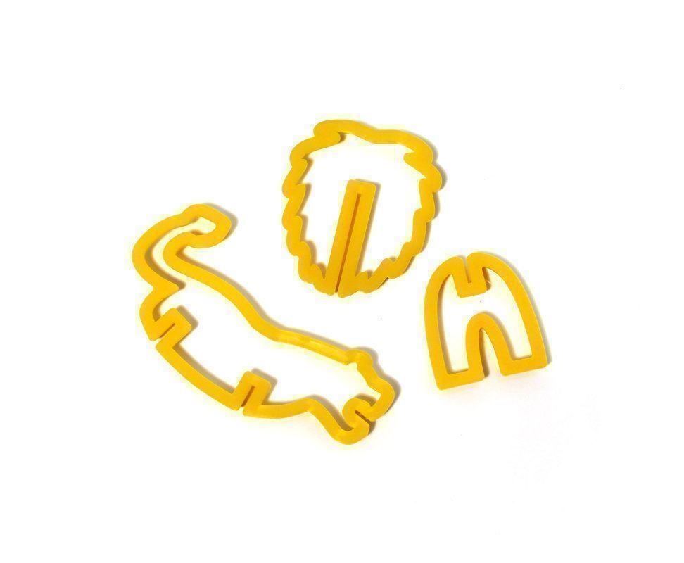 Teglie da forno: 3D Safari Cookie Cutters 2er-Set Löwe + Nilpferd – Nuovo e nell'imballaggio originale da Schwyz venduto da mucholoco 1