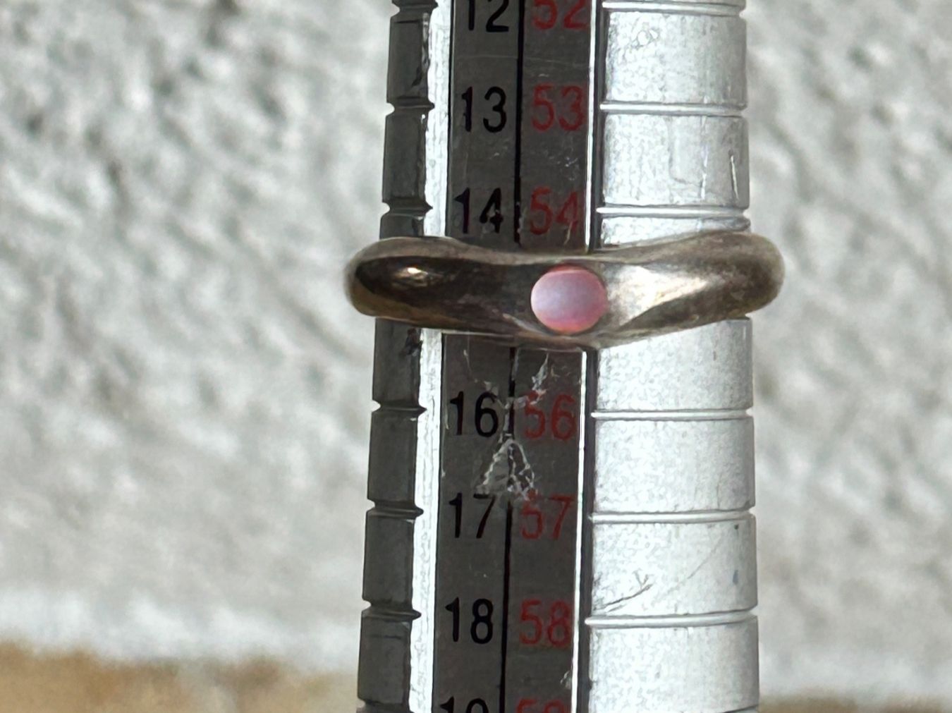 Anelli: Silberring mit zartrosa Stein  (55) – Usato da Dittingen venduto da Bellevista 5