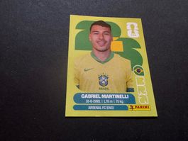 Panini Fussball WM 2026 Sticker Gabriel Martinelli BRA 18