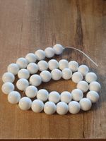 1 Strang natürliche weiße Achat steinperlen 8 mm