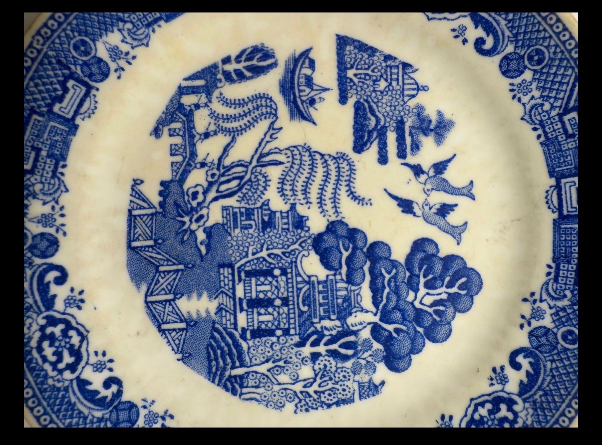 Teller: 2 alte Dunn Bennett & Co Ltd Teller "Blue Willow" – Gebraucht aus Basel von Rouge. 3