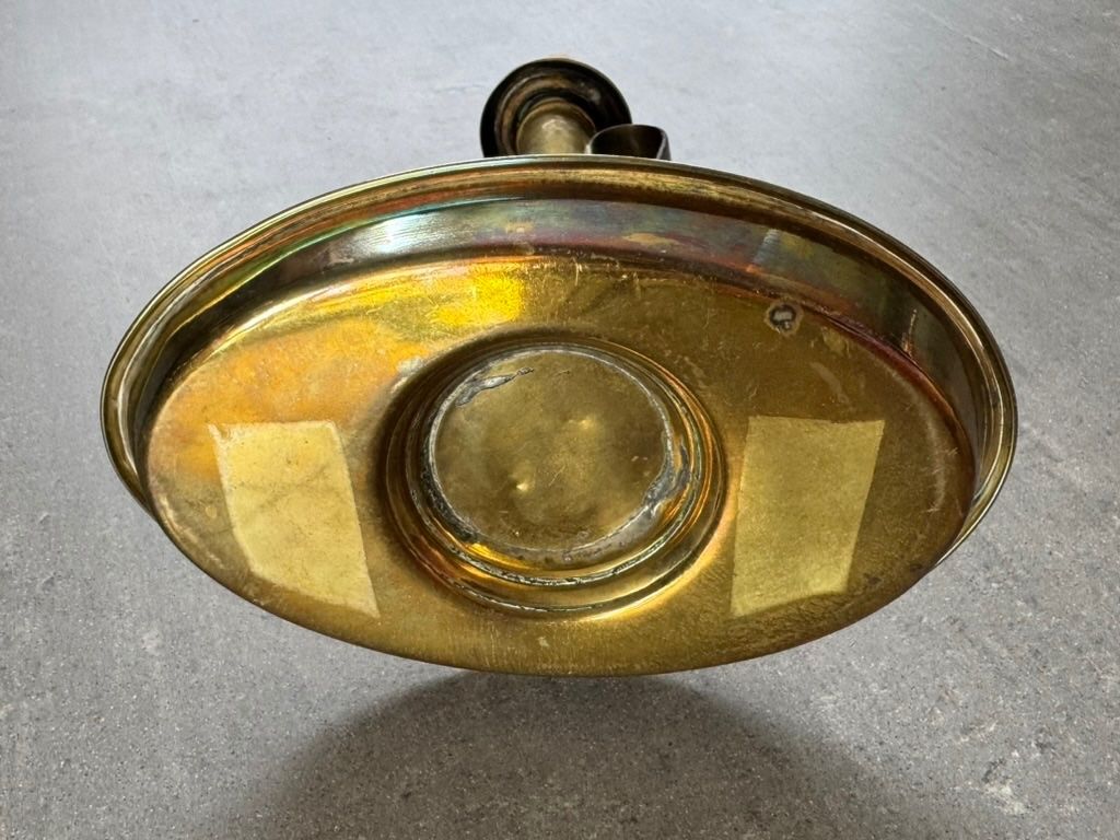 Portacandele: Antiker Messing-Kerzenhalter mit Schiebemechanik – Usato da Zürich venduto da Alot16 4
