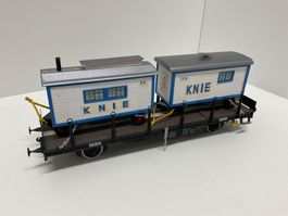 Spur 0 Güterwagen mit Knie Wagen, Bespielt ohne Verpackung