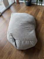 Sitzsack Cord hellgrau 