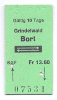 Billette Grindelwald - Bort BGF