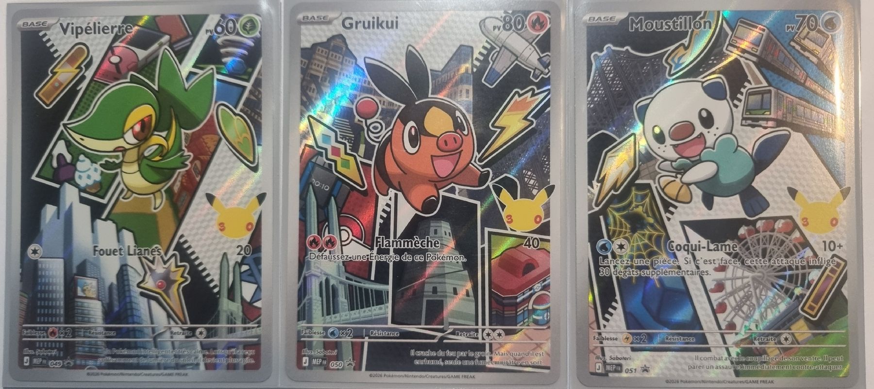 Pokémon Carte collezionabili: Pokemon frst partner serie 2 Vipelierre, Gruikui, Moustillon – Nuovo (secondo la descrizione) da Les Cullayes venduto da yan_nvn9 1