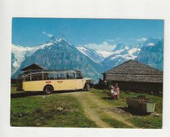 Postauto, Bussalp, Grindelwald, ca 1950-er Jahre