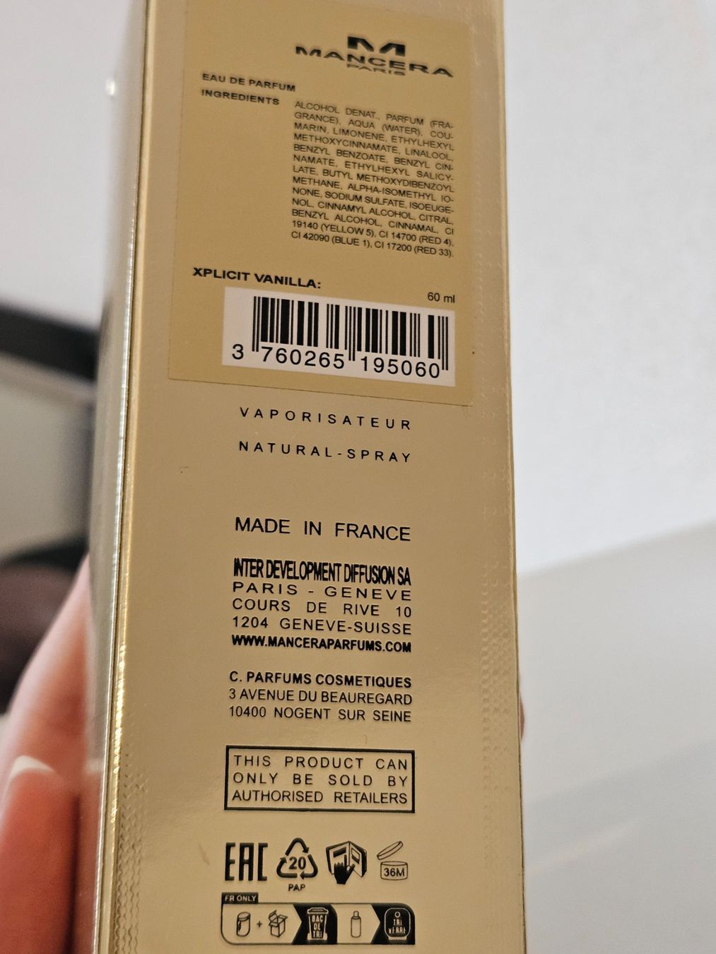 Mancera Parfum & Eau de Toilette: Mancera Xplicit Vanilla 60 ml EDP – Gebraucht aus Bex von bes_9dyf 4