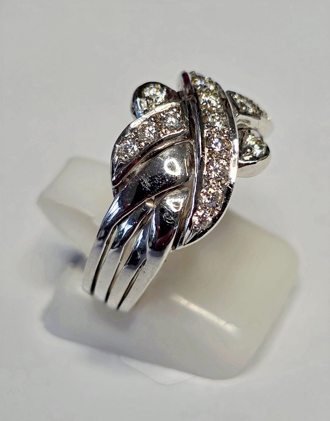 Anelli: Moissanites in Silber Fingerring – Nuovo (secondo la descrizione) da Zürich venduto da benedikt12 6