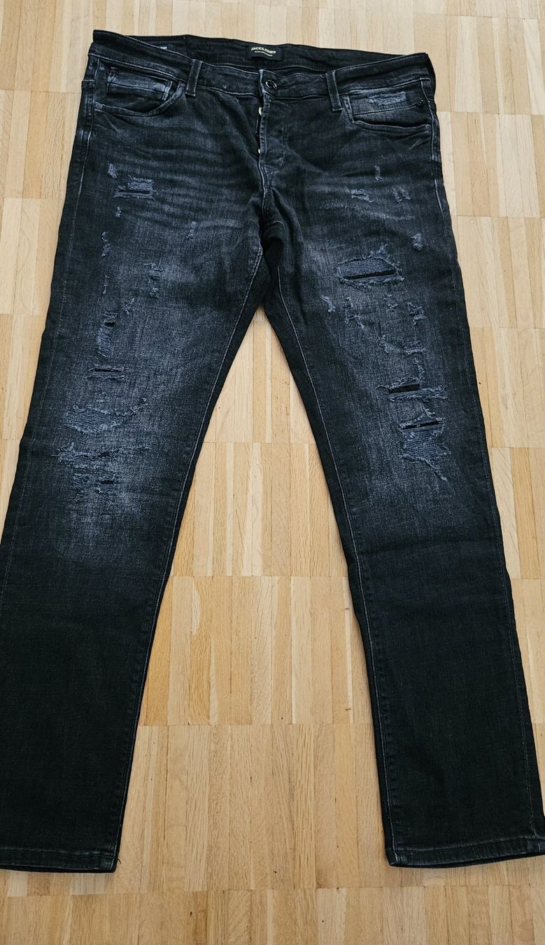 Jack & Jones Jeans: Schwarze Strech Jeans 36/32 neu – Gebraucht aus herisau von Florusa
