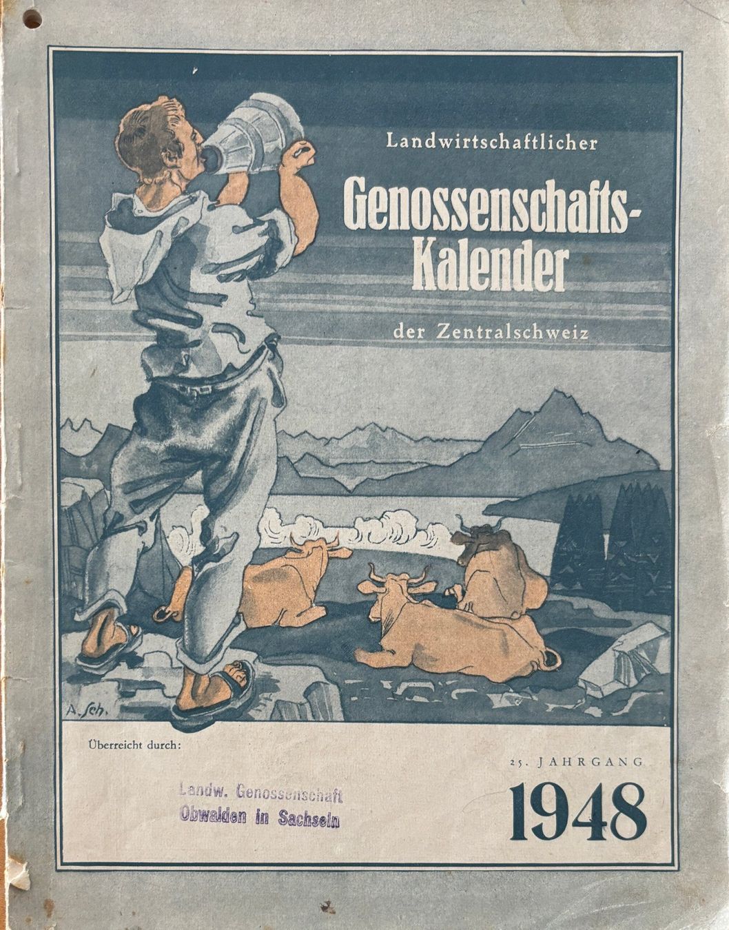 Calendari: Genossenschafts-Kalender 1948 – Usato da Sarnen venduto da Livres