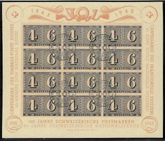1943, W16, Zürich Luxusblatt gestempelt ET (14818)