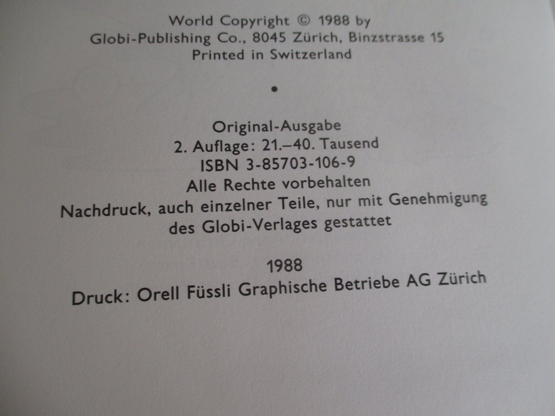 Fumetti: Comic Buch Globine im Zoo – Usato da Birsfelden venduto da alles-muss-raus 1