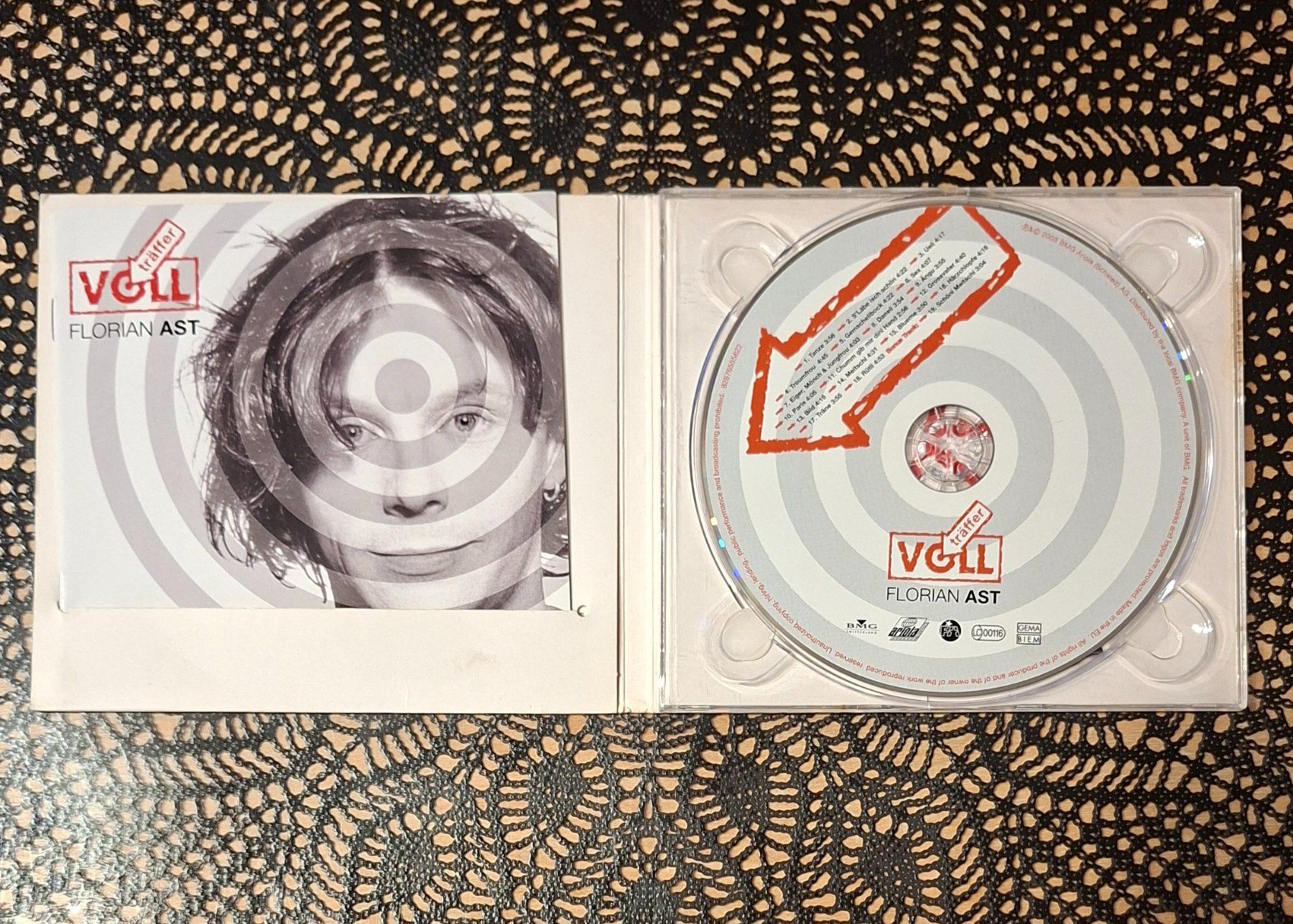 CD: Florian Ast - Voll Träffer, CH Pop CD Album 2003 – Usato da Schönenberg TG venduto da Gregolino76 2