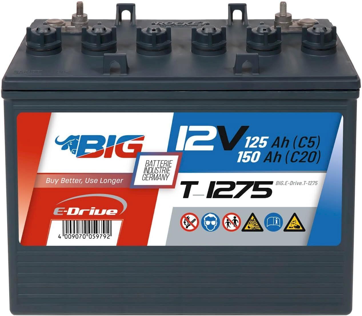 Batterien: BIG E-Drive T-1275 12V 150Ah – Neu und originalverpackt aus Bottighofen von zaap