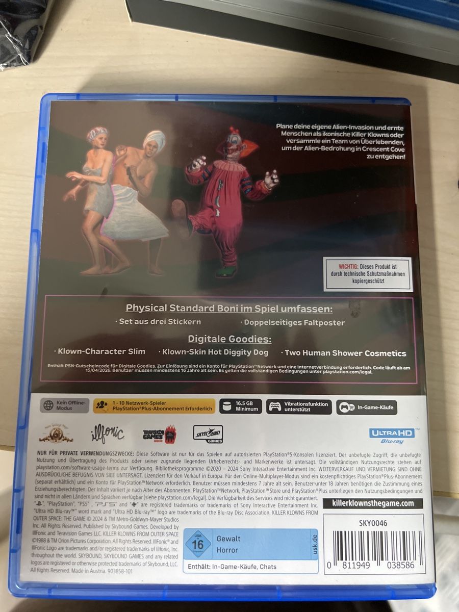 Sony Console: Killer Klowns from Outer Space, PS5, Top Zustand! – Usato da Glattbrugg venduto da Halil39 1