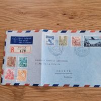 Luftpost Swissair Genève 1947