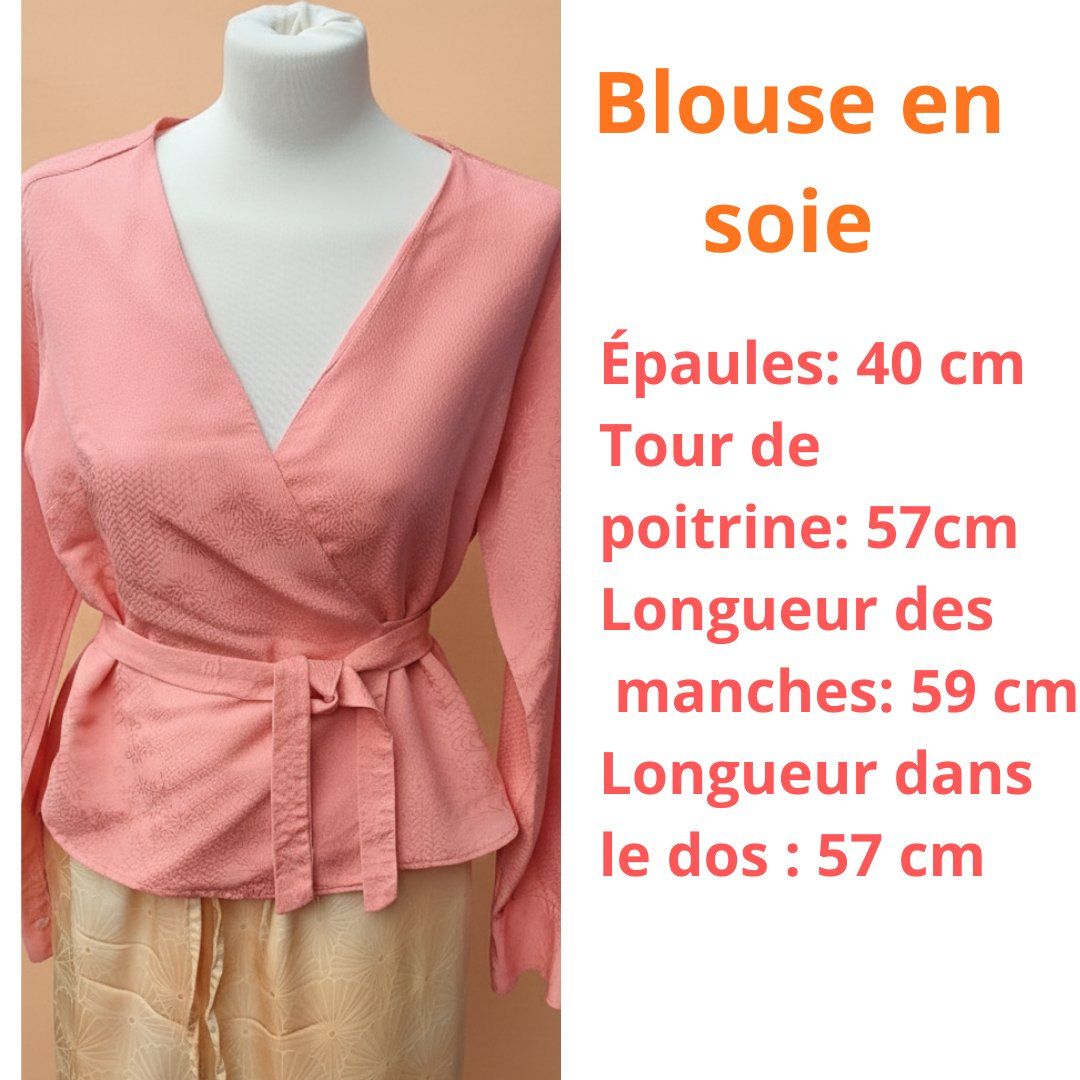 Ensoie Camicette: Blouse orange en soie – Nuovo (secondo la descrizione) da Fribourg venduto da VictoriaShop7 7