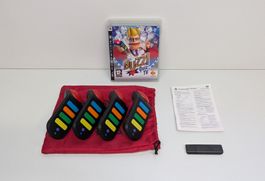 4 PlayStation Buzzer mit Buzz Quiz TV, PlayStation 3