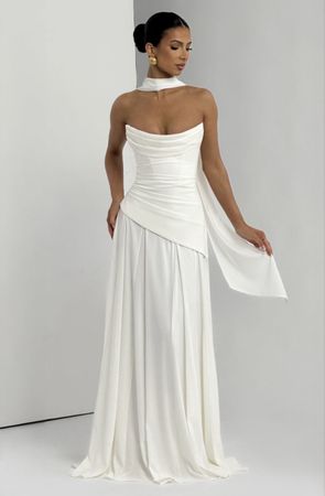 Babyboo Fashion: Patricia Maxi Dress - Ivory 