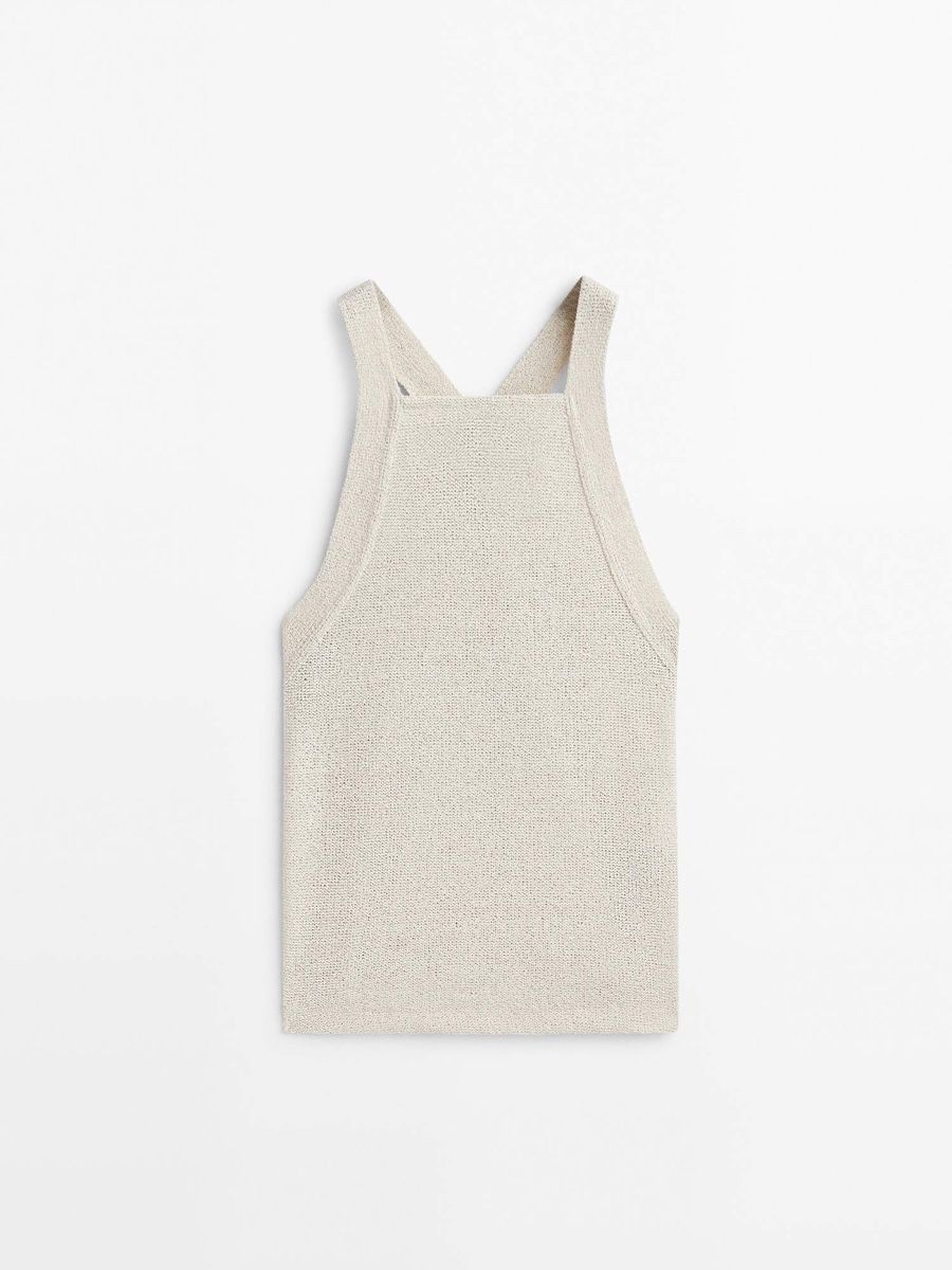 Massimo Dutti Tops: Massimo Dutti Stricktop mit strukturierter Strickoptik. – Neuf (Voir description) à Schaffhausen par R_Muzh 1