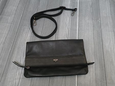 bee blu Leder Tasche / Clutch - wie Neu