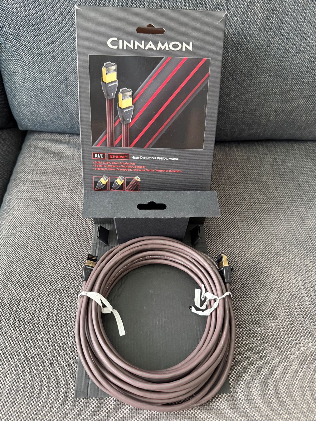 AudioQuest Cavi: Audioquest Cinnamon LAN/Ethernet-Kabel 8 Meter – Usato da Riehen venduto da Nyenhuis 1