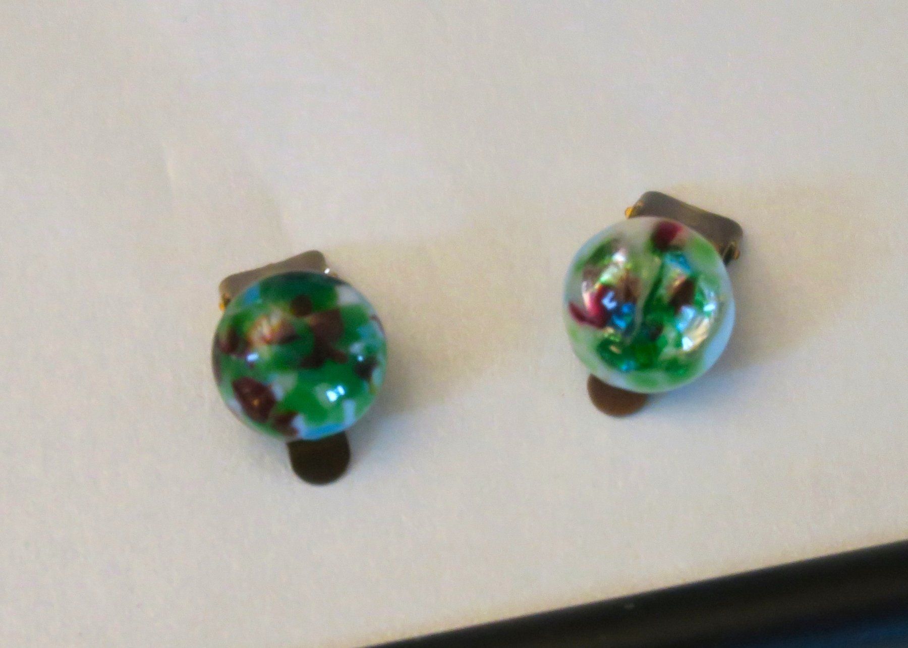 Orecchini pendenti & Orecchini a lobo: Ohrclip Glas "Wiese" – Usato da Brittnau venduto da marlenestone 6