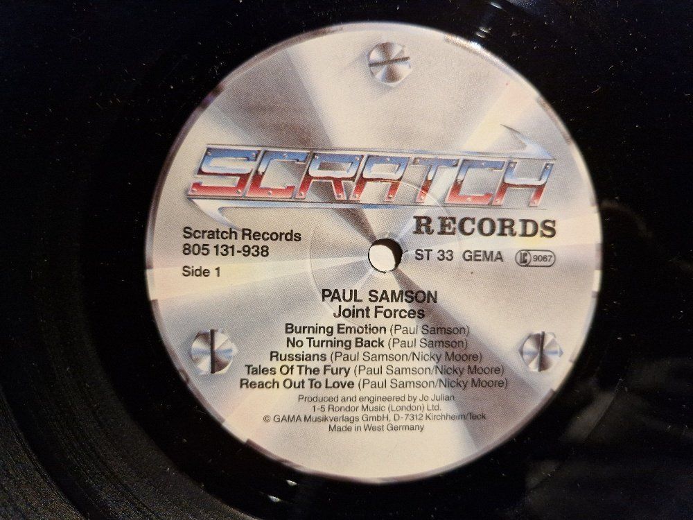 Dischi in vinile: Paul Samson – Joint Forces - Vergriffen! – Usato da Brittnau venduto da Zibu 2