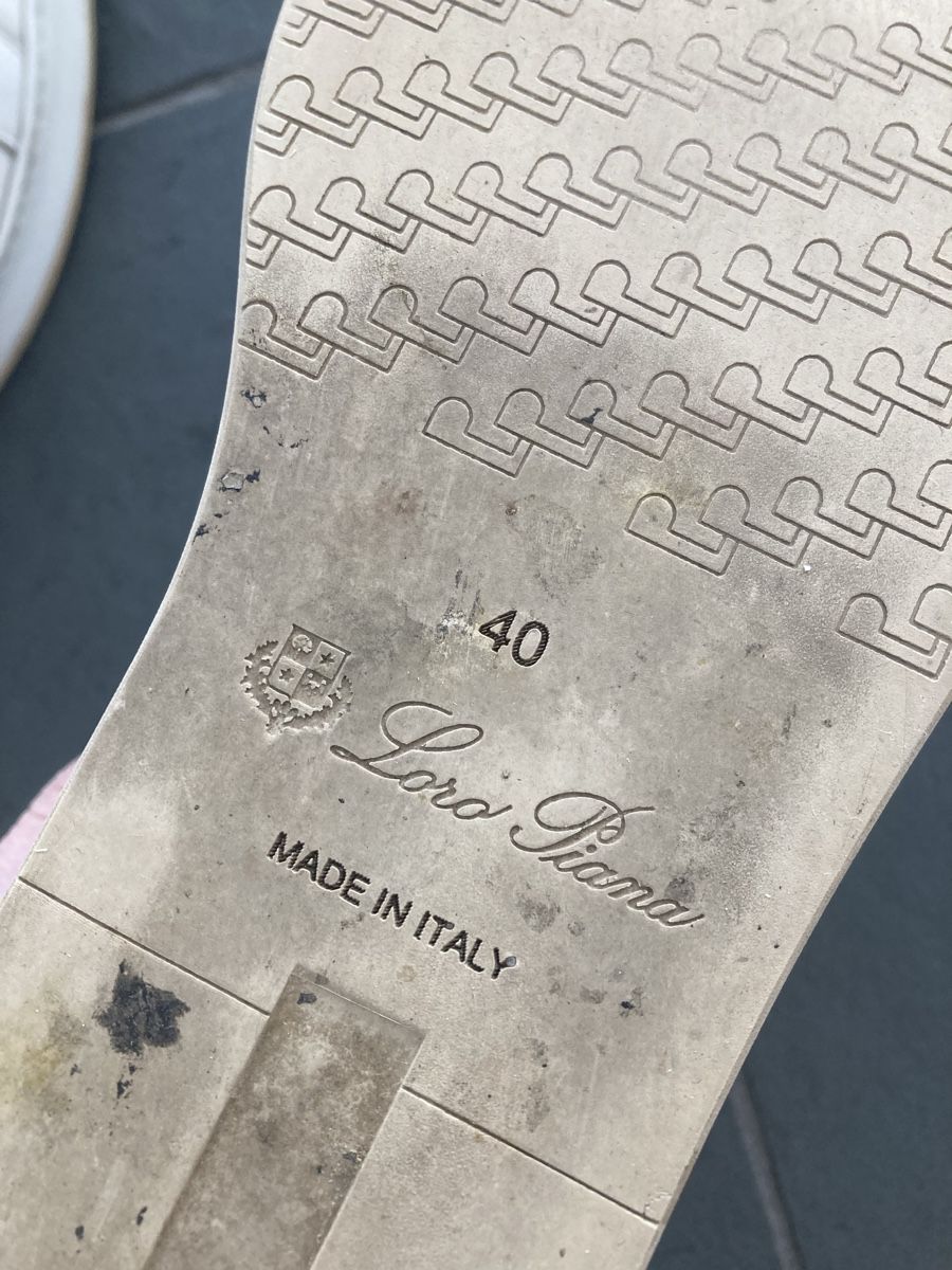 Loro Piana Damenschuhe: Loro Piana Leder Sneaker, weiss, Gr. 40 – Gebraucht aus Zürich von elegantissima2 8