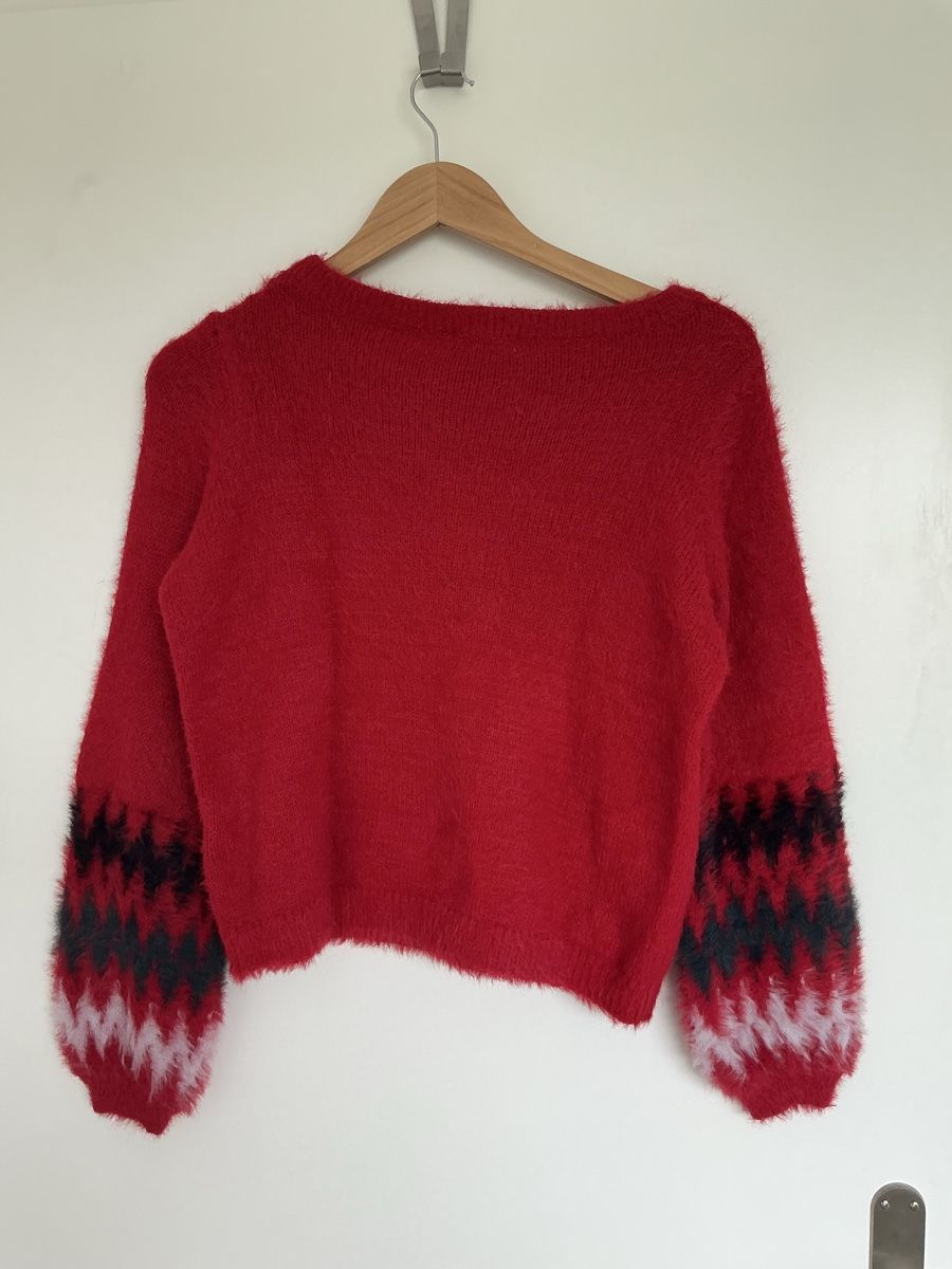 Maglioni & Felpe: Cosy JDY Red Fluffy Jumper – Usato da Bern venduto da val_kw6s 2