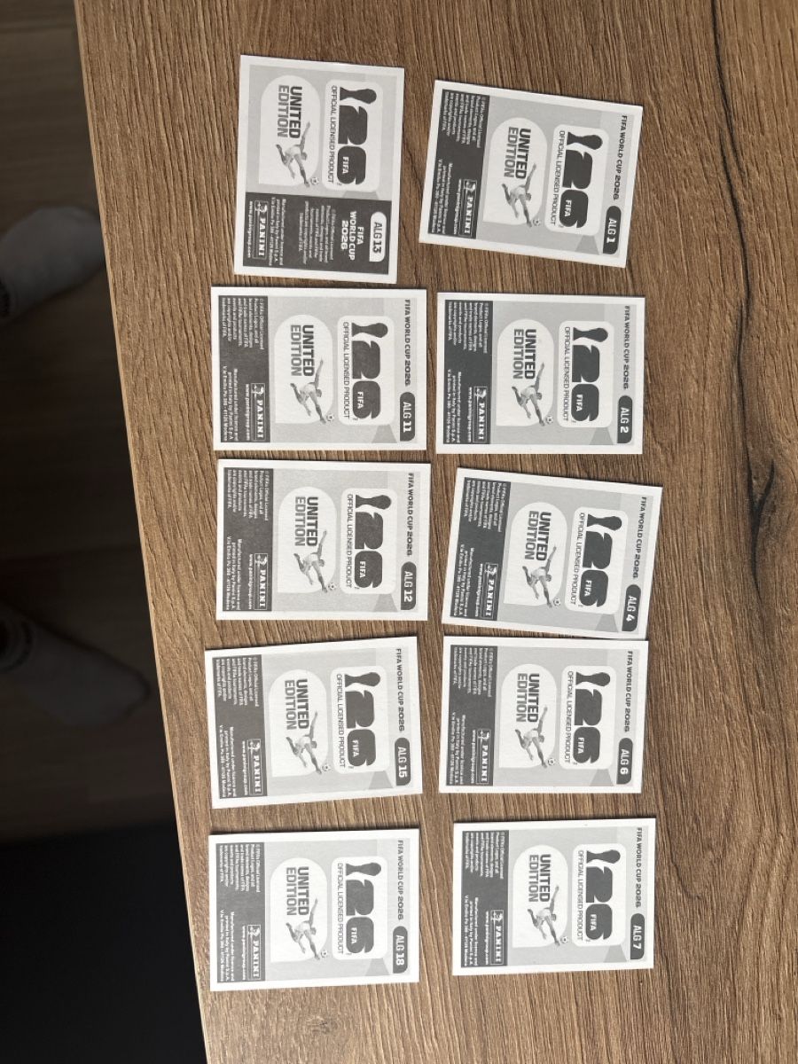 Panini Carte collezionabili: Panini WM 2026 Stickers Algeria – Nuovo (secondo la descrizione) da Menznau venduto da Hetfield85 1