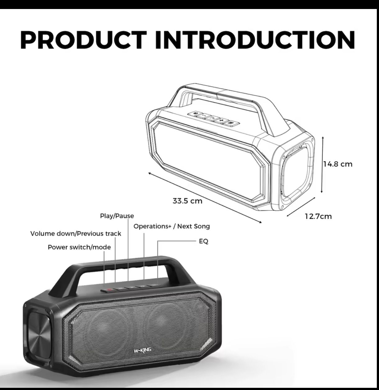 Casse acustiche: W-king BT 261-2 Bluetooth Lautsprecher – Nuovo e nell'imballaggio originale da Frutigen venduto da Chenel0815 5