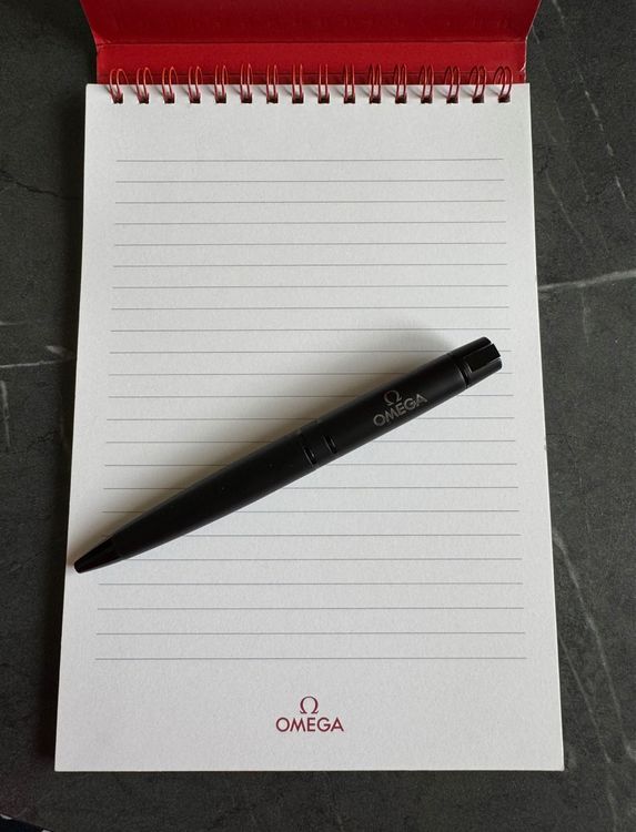 Set OMEGA - Stylo + Bloc notes (D'occasion) à Vauffelin pour CHF 20 ...