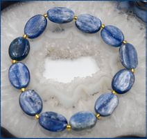 ♛ Kyanite Stretch Armband