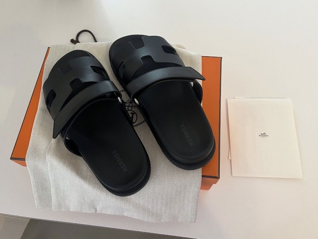 Hermès Scarpe da donna: Hermès Sandalen, schwarz, Gr. 37 – Usato da Wittenbach venduto da janine37 1