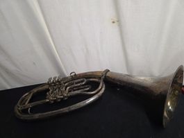 Tenorhorn, Instrument, Antiquität  mit Ventilen, Trompette