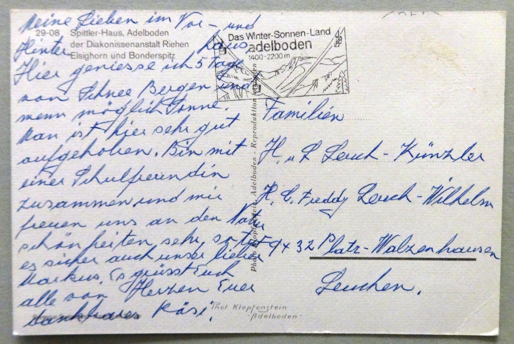 Cartes postales: Spittler-Haus, Adelboden – Défectueux à Fétigny par Billy2miny 1