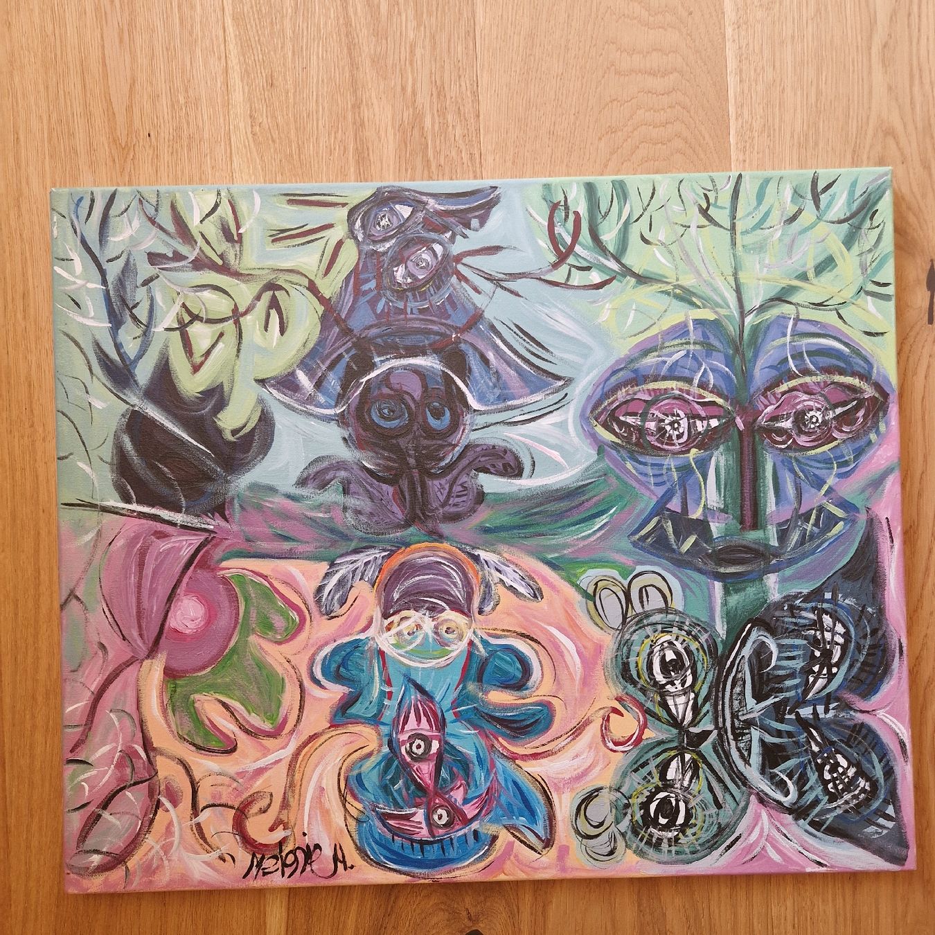 Dipinti: Acrylbild,  Original, "Augenblick"  – Nuovo (secondo la descrizione) da Kaltacker venduto da ume_9qsb