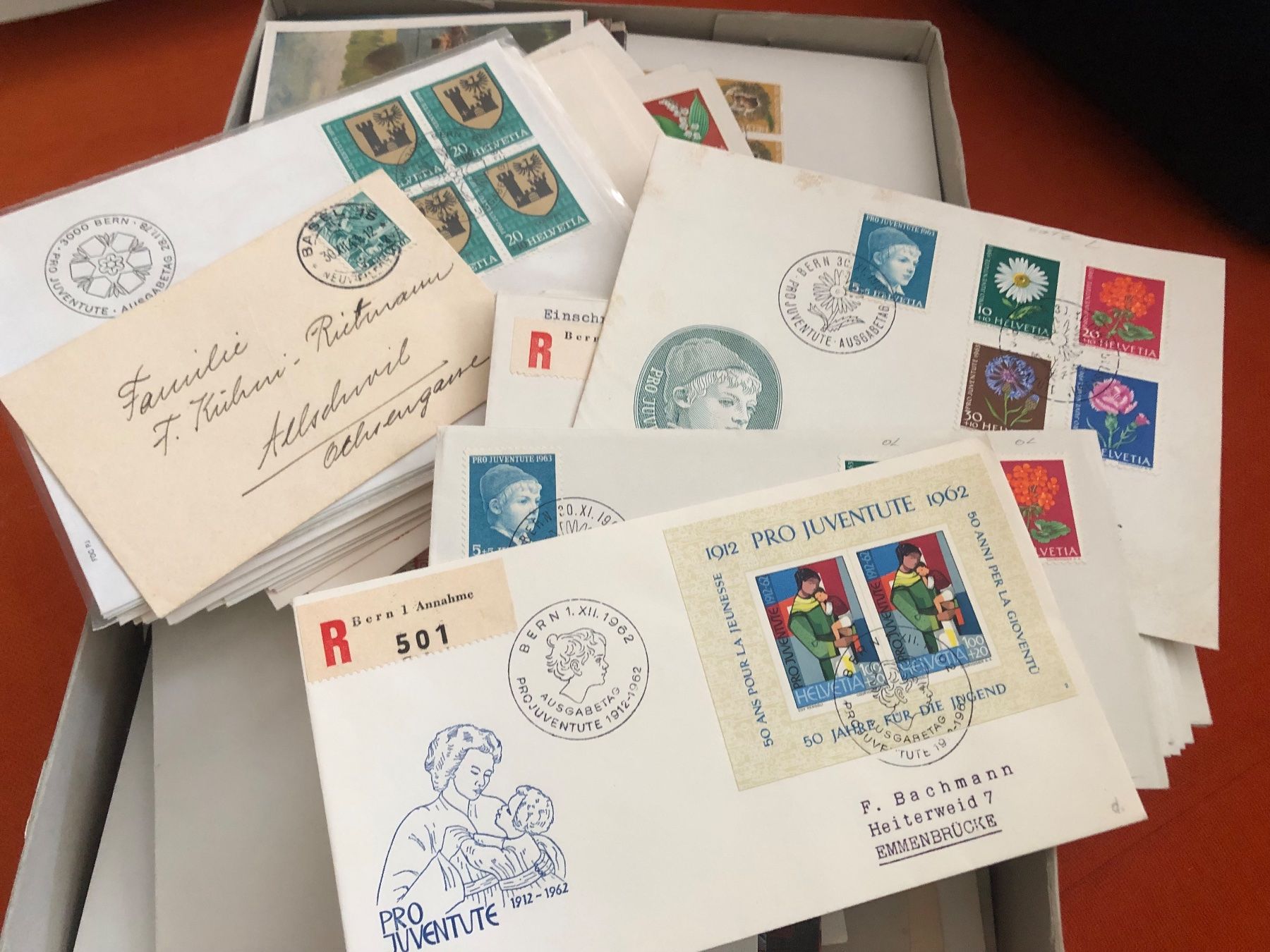 Alle Briefmarken: Wunderschachtel 3 mit BRIEFMARKEN – Gebraucht aus Lufingen von Rac0 6