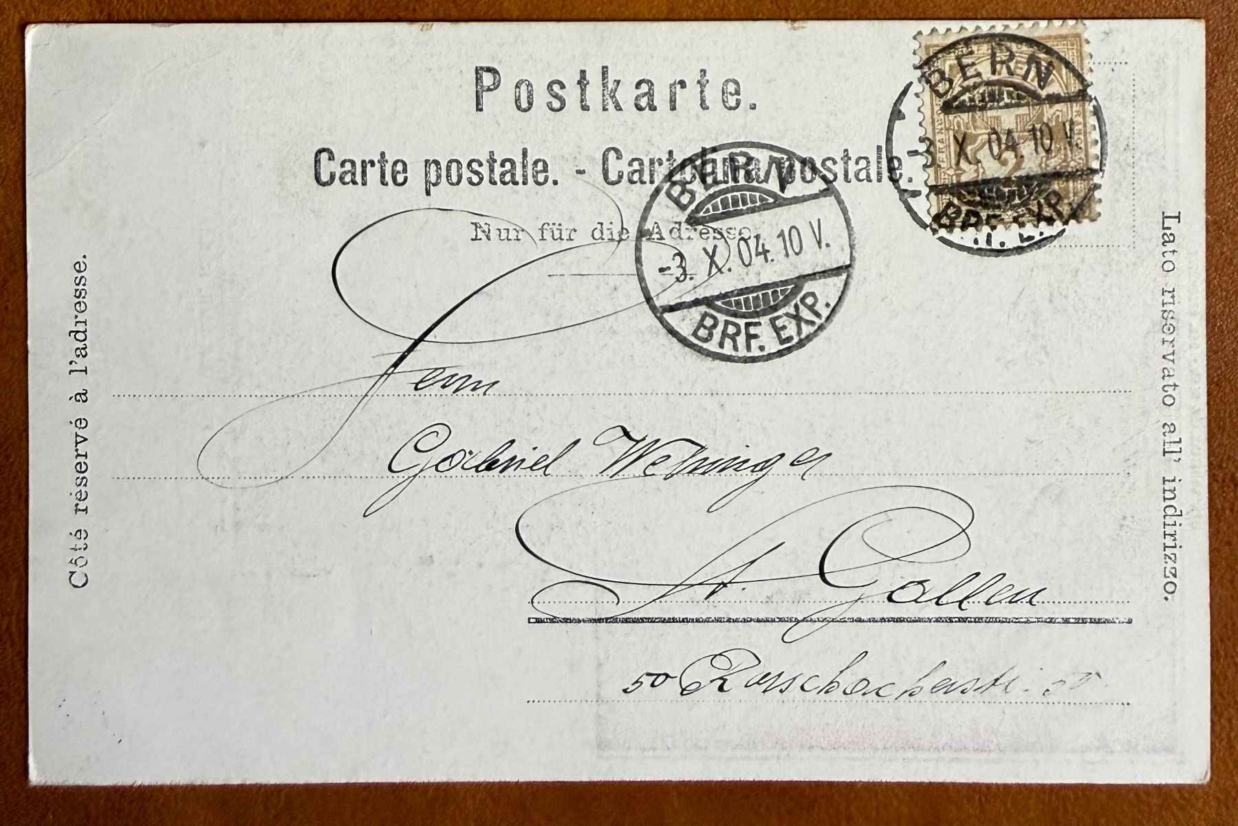 Cartoline postali: Bern - Kornhaus Keller - 1904 – Usato da Lutry venduto da Ediego 1