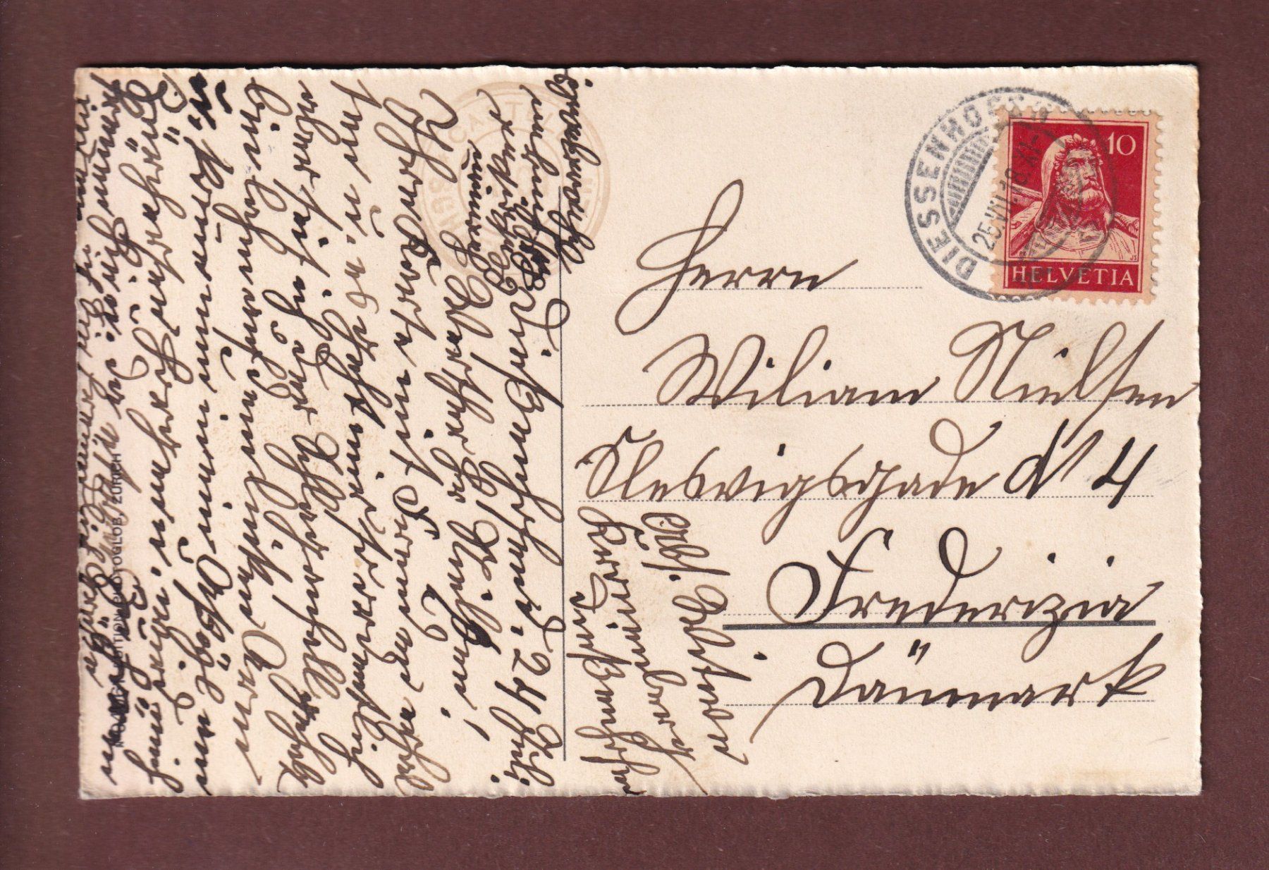 Ansichtskarten: SCHAFFHAUSEN - Munot - 1918 – Gebraucht aus Pully von nicecards-shop 1
