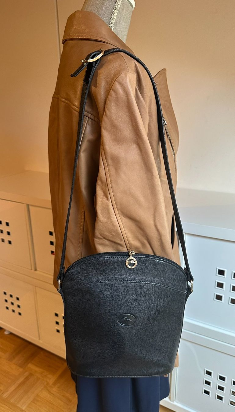 Longchamp Borse da donna: Longchamp Sac vintage noir – Usato da Bernex venduto da euma1976 8