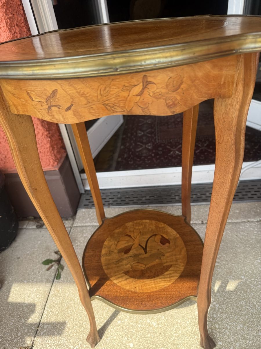 Tische: Jugendstil Beistelltisch mit Blumenmuster – Gebraucht aus Glattbrugg von Xena14 4