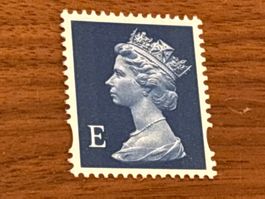 Briefmarke Grossbritannien, Queen Elizabeth, selten!
