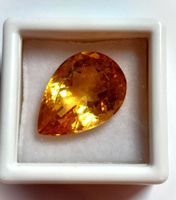 Citrine poire 11.49 ct - Valeur 195.- Fr