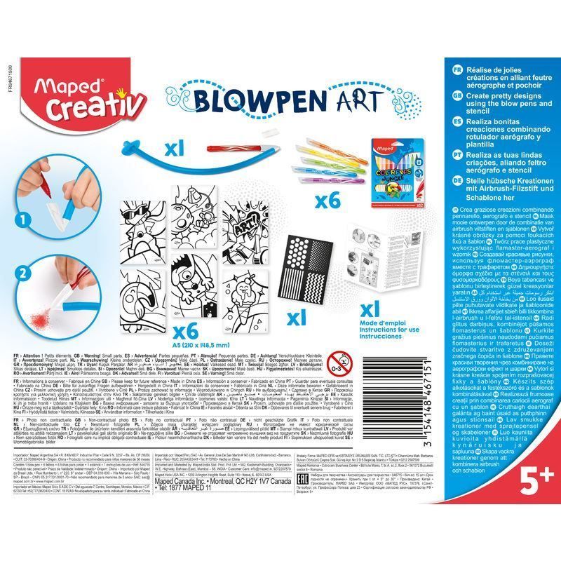 Penna & Evidenziatori: Pustestift-Set BLOW PEN, 15-teilig – Nuovo e nell'imballaggio originale da St. Gallen venduto da cointec 2