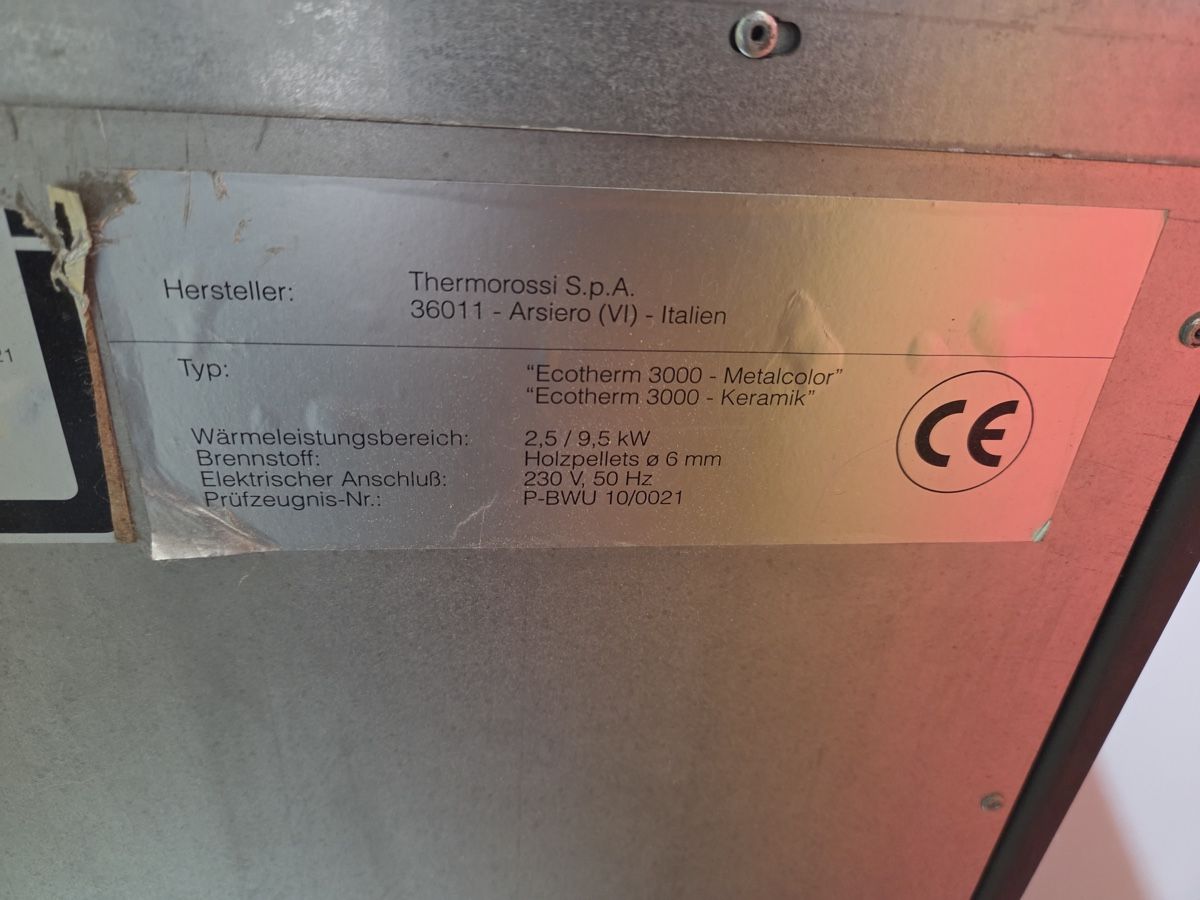 Altri mobili d'antiquariato: Thermorossi Ecotherm 3000 Pellet-Ofen – Usato da Rodi-Fiesso venduto da FastandFurious73 3