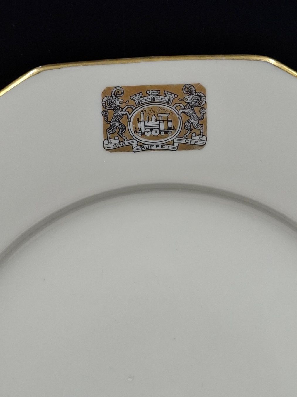 Piatti: Paar Langenthal Teller SBB CFF 28cm Buffet Interlaken 1958th – Usato da Zürich venduto da ART-te-Fact 3